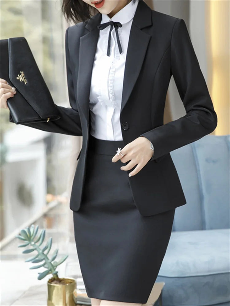 Office Wear Women  Fashion Button Up Slim Long Sleeve Blazers - Premium Sets from Craftklart Dropship - Just $32.93! Shop now at Craftklart.store