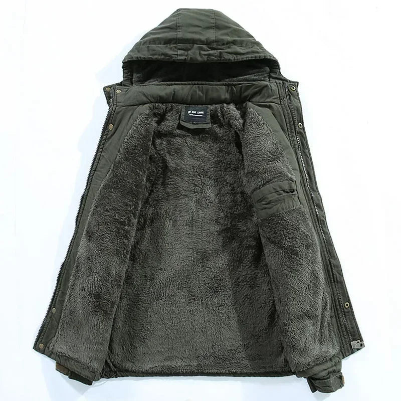 Men's Parkas Coat Military Windproof Hooded Jackets - Craftklart.store