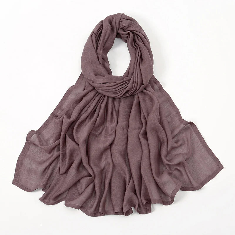 170*70cm Women Hijab Rayon Cotton Shawls