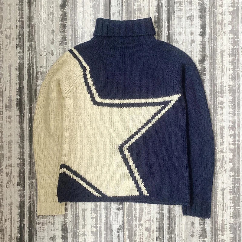 O Neck Knitwear Y2K Clothing Unisex Oversized Streetwear Sweater