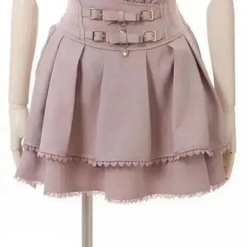 Japanese Kawaii Mini Cake Skirt with colorful layered design, soft fabric, and cute aesthetic, perfect for casual or kawaii fashion.