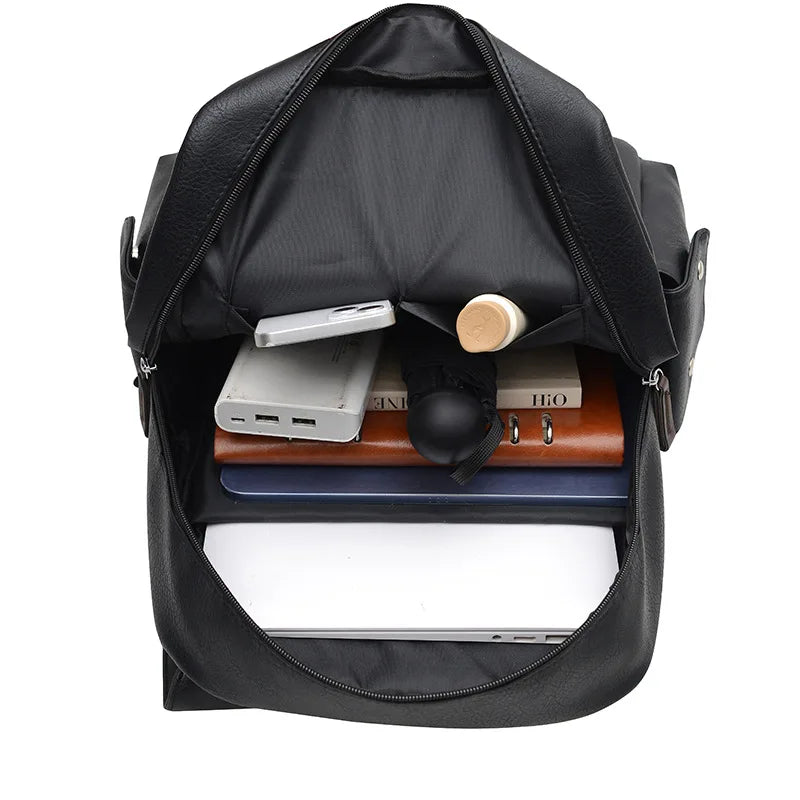 Urban Brit Smart Casual Pu Leather Backpack - Craftklart.store