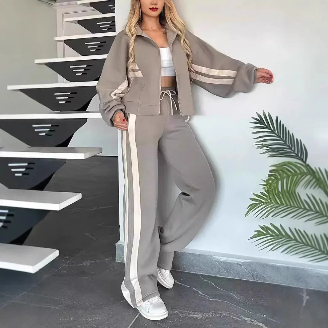 Urban Casual Y2k Tops Tracksuit Set