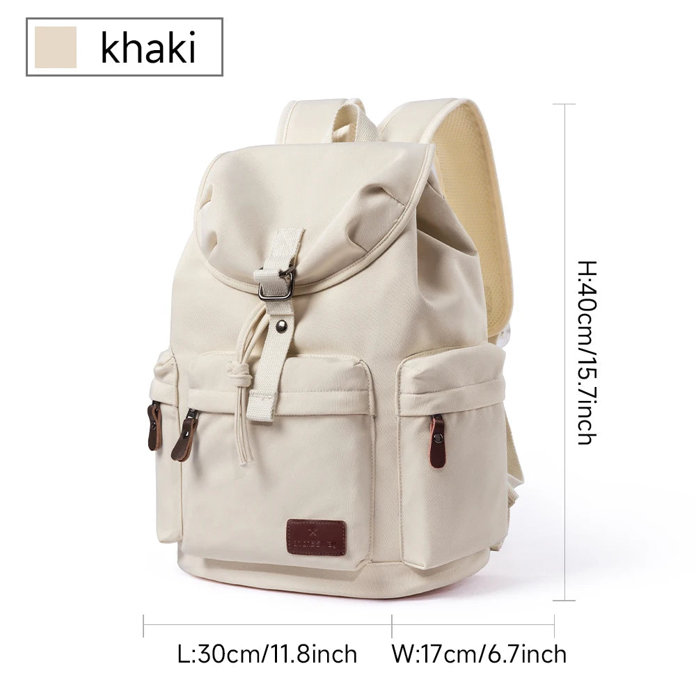 Canvas Backpack for Women, Durable 14 inch Laptop