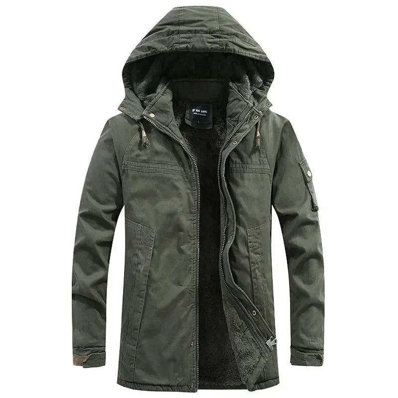 Men's Parkas Coat Military Windproof Hooded Jackets - Craftklart.store