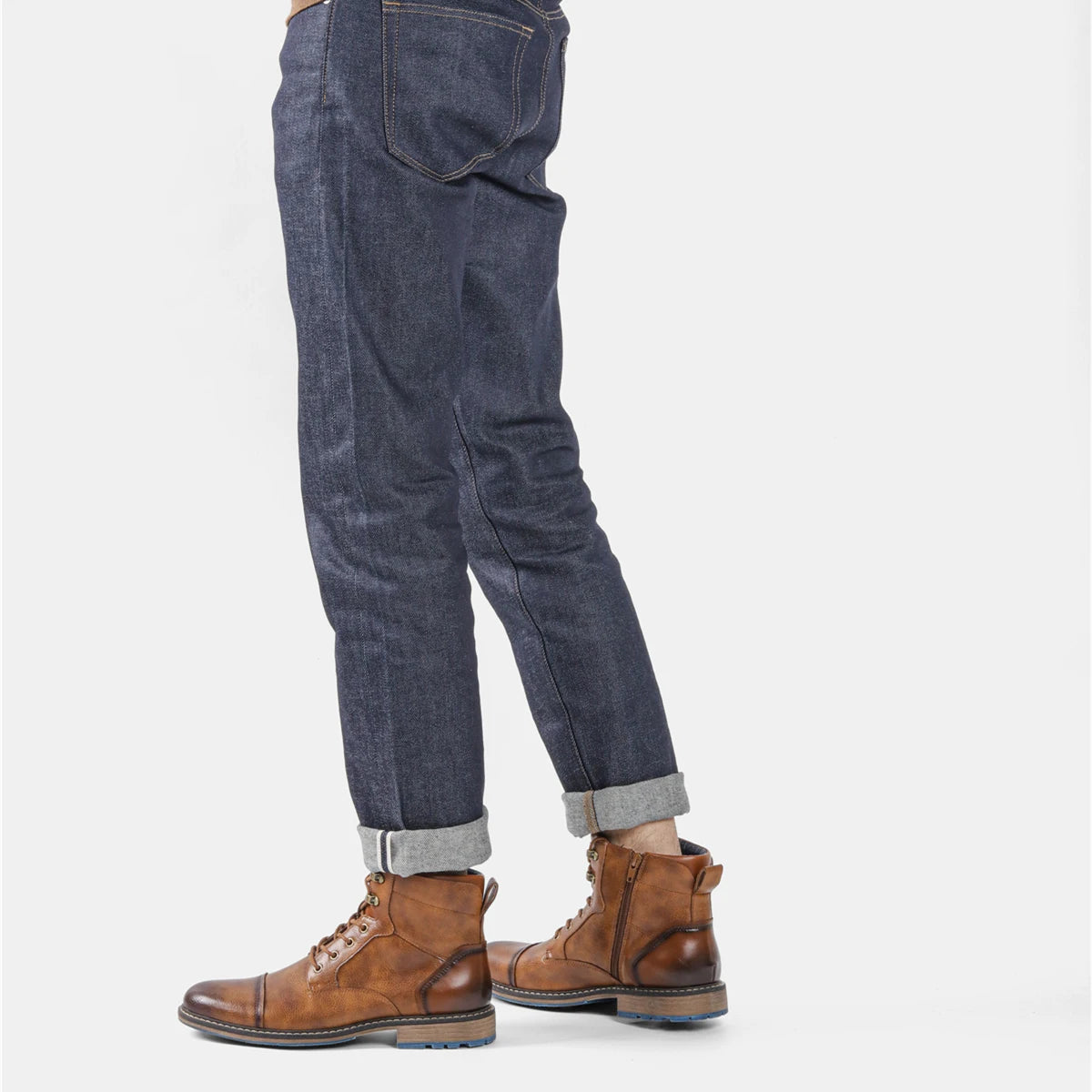Men Urban Retro Streetwear Leather Boots - Craftklart.store