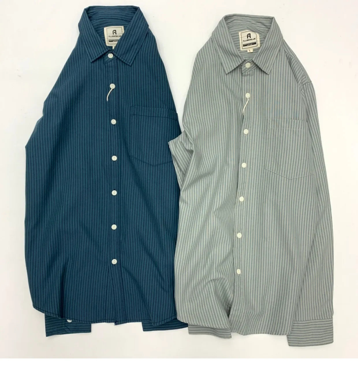 Long Sleeve Lapel 100% Cotton Washed Loose Casual Tops