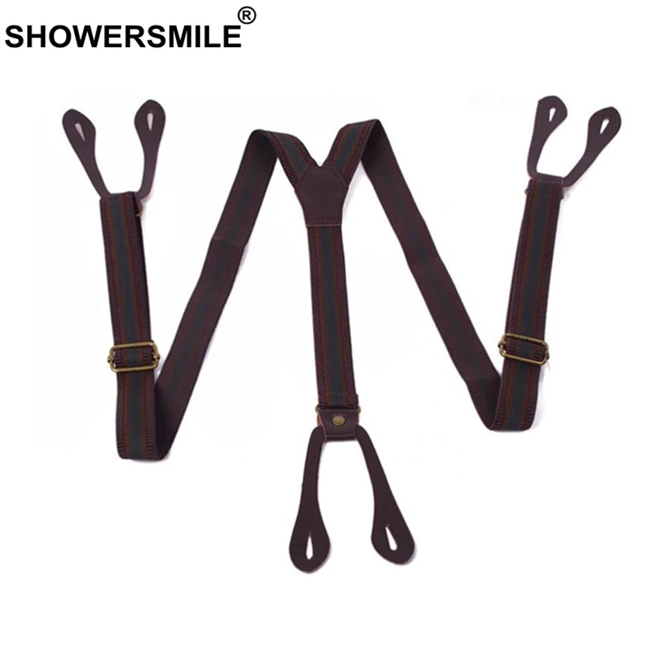 Men's British Urban Casual Brace Trousers Strap - Craftklart.store