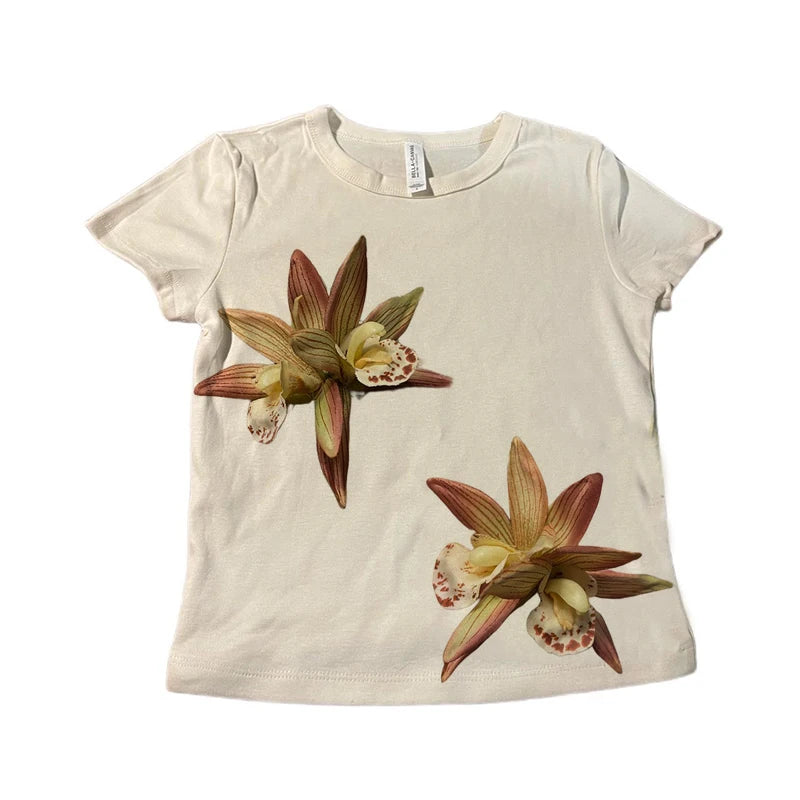 Aesthetic Summer Baby Tee Streetwear Graphic Print Women's T-shirt