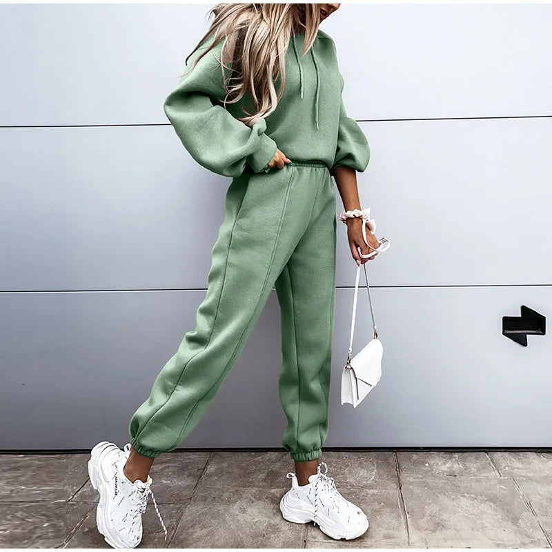 2025 Women Hoodies Sports Tops Pants Tracksuit Sweatshirt Sweat Suit Jogging Set Long Sleeve Hoodie Sport Pants Lady Suit - Premium from Craftklart.store - Just $9.38! Shop now at Craftklart.store