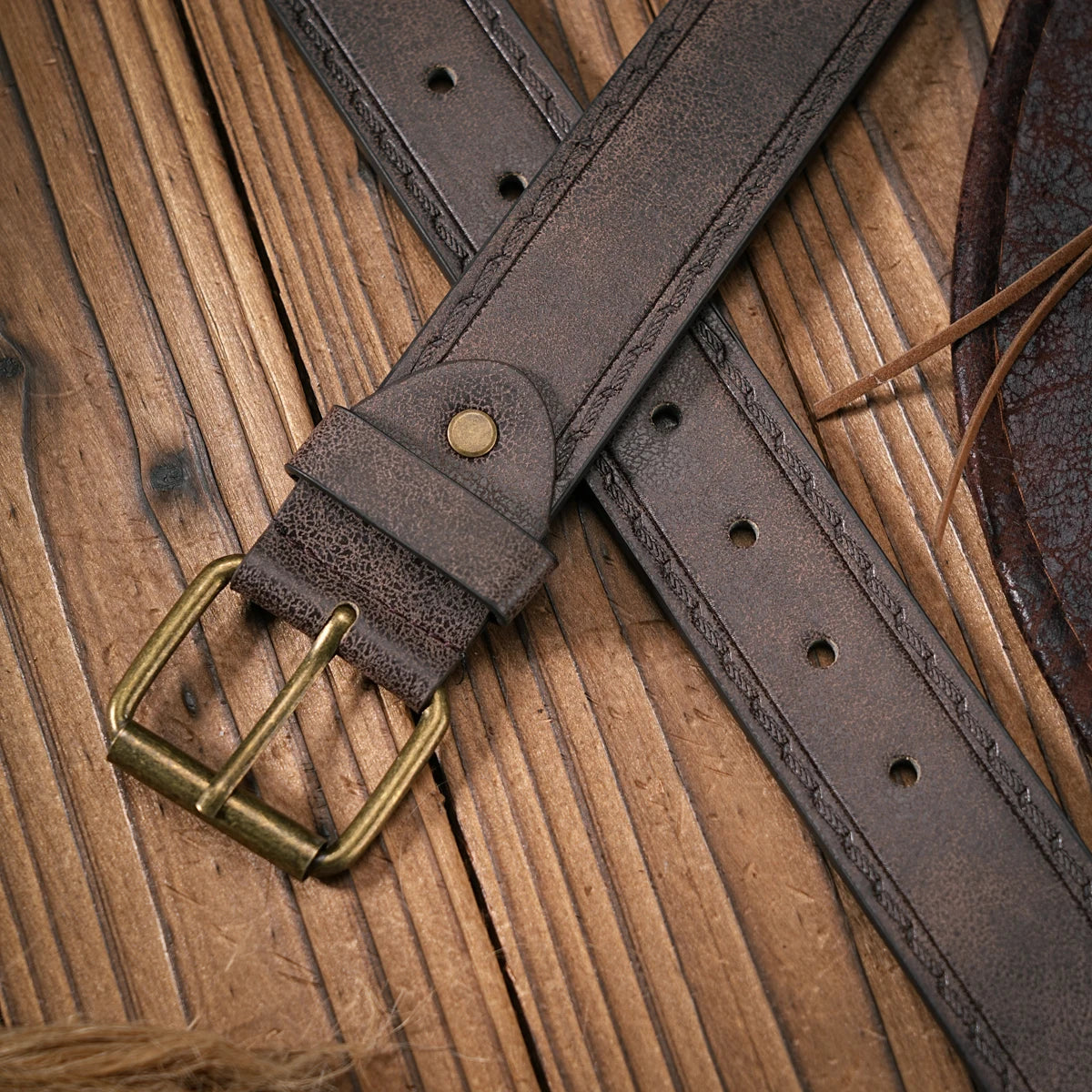 Urban Daywear Unisex Metal Buckle PU Leather Belt