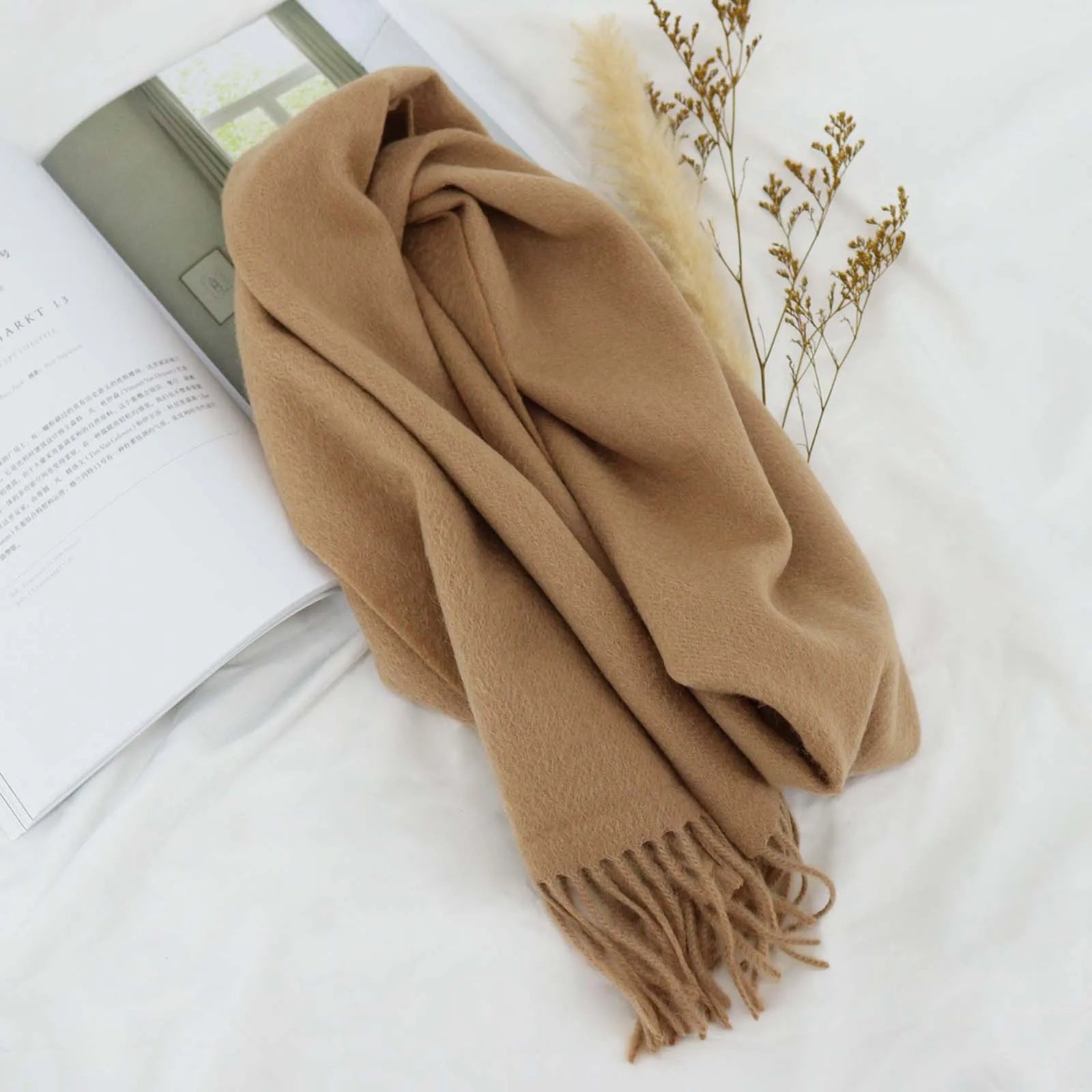 High Quality 100% Wool Scarf Autumn Winter Men - Craftklart.store