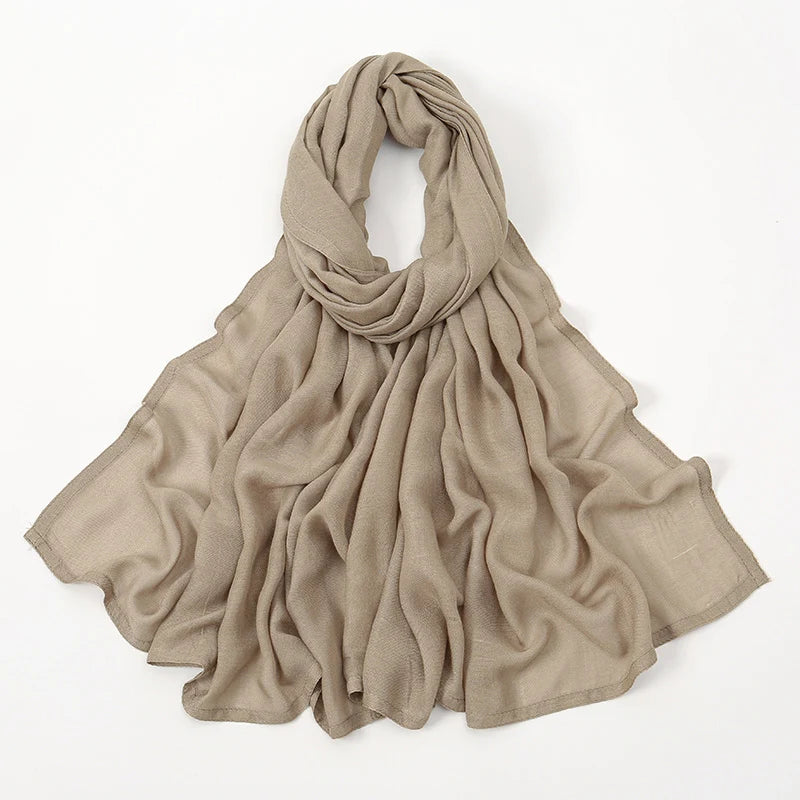 170*70cm Women Hijab Rayon Cotton Shawls