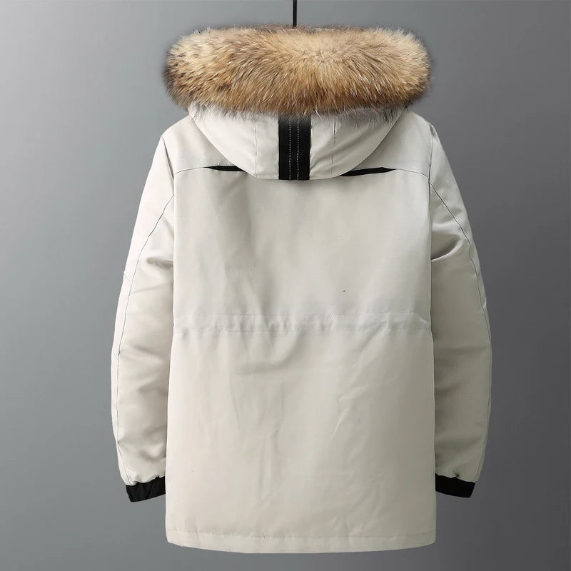 Men Hooded Parka Coat