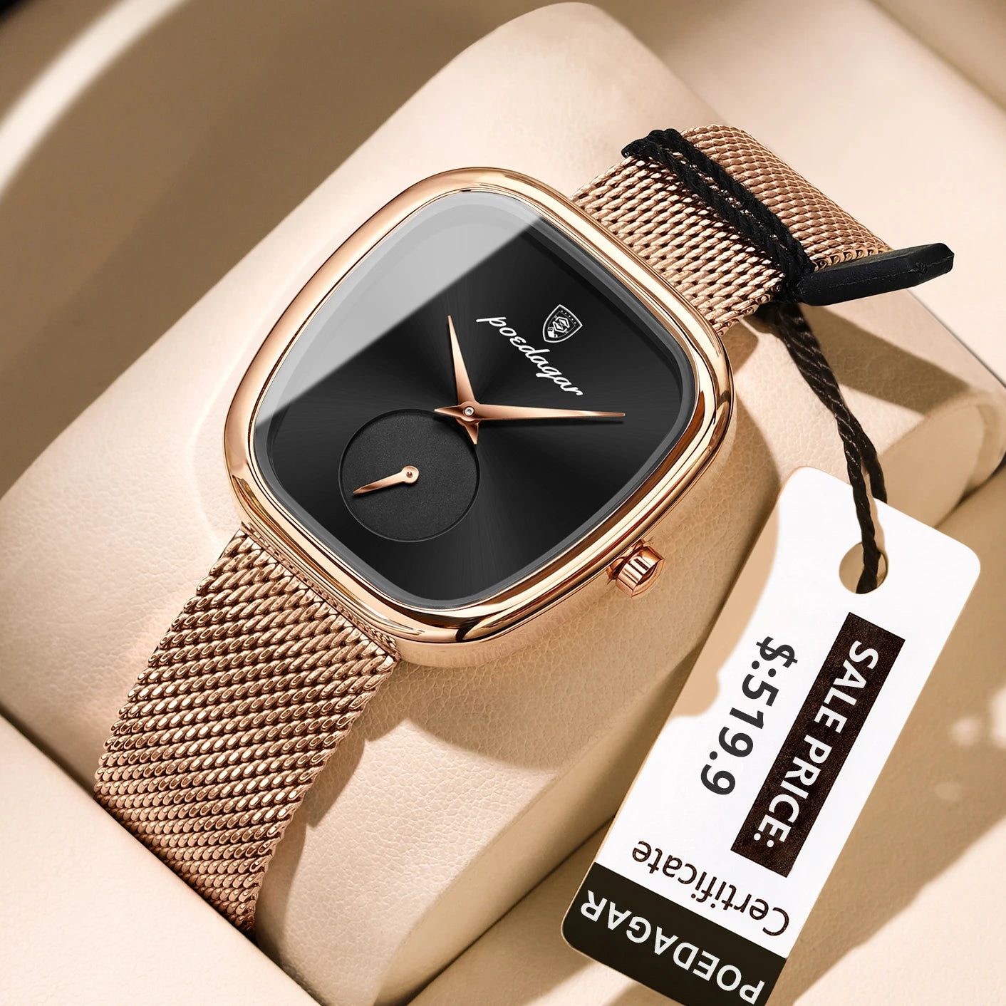 Elegant Ladies Watch Stainless Steel Quartz - Premium Watches from Craftklart Dropship - Just $19.85! Shop now at Craftklart.store