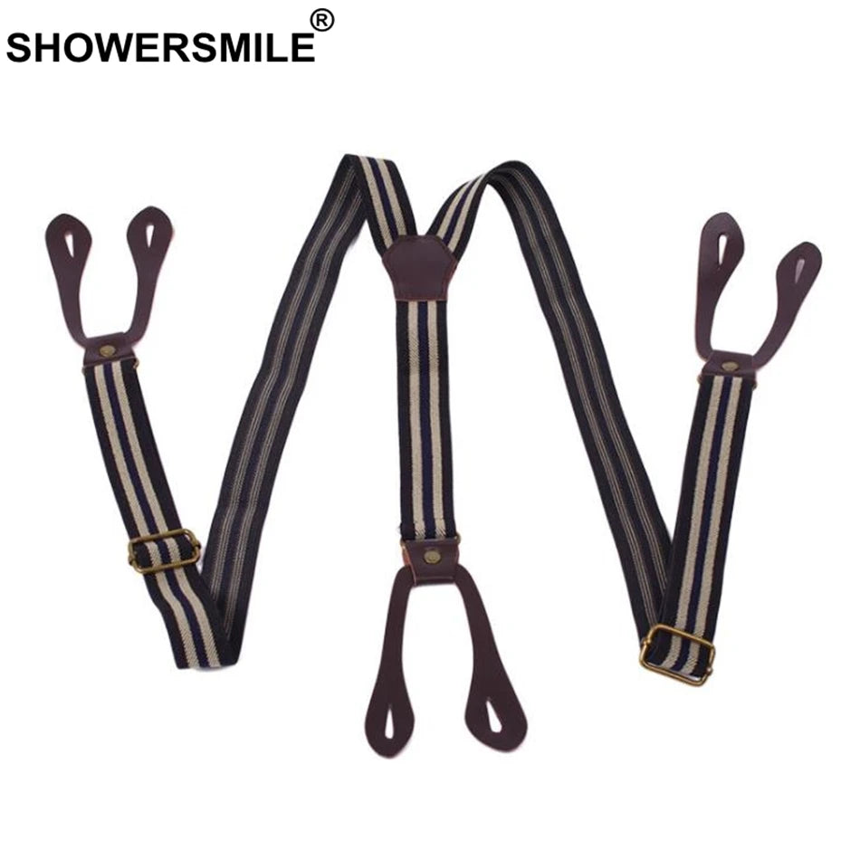 Men's British Urban Casual Brace Trousers Strap - Craftklart.store