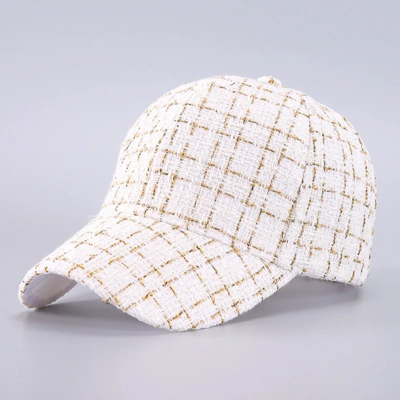 Women's Lightweight, Adjustable, Plaid Baseball Cap - Premium Baseball Cap from Craftklart.store - Just $6.49! Shop now at Craftklart.store