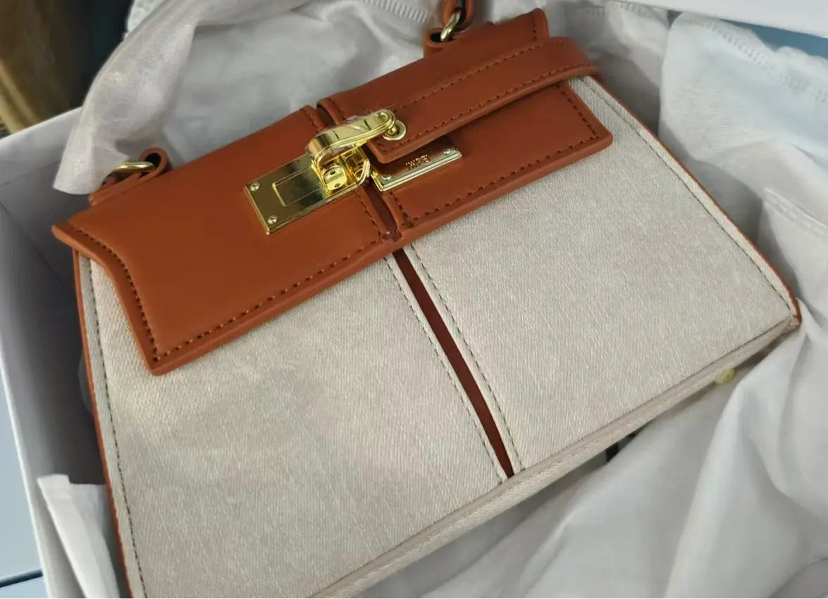 Urban Chic Small Square Crossbody Tote Bag - Craftklart.store