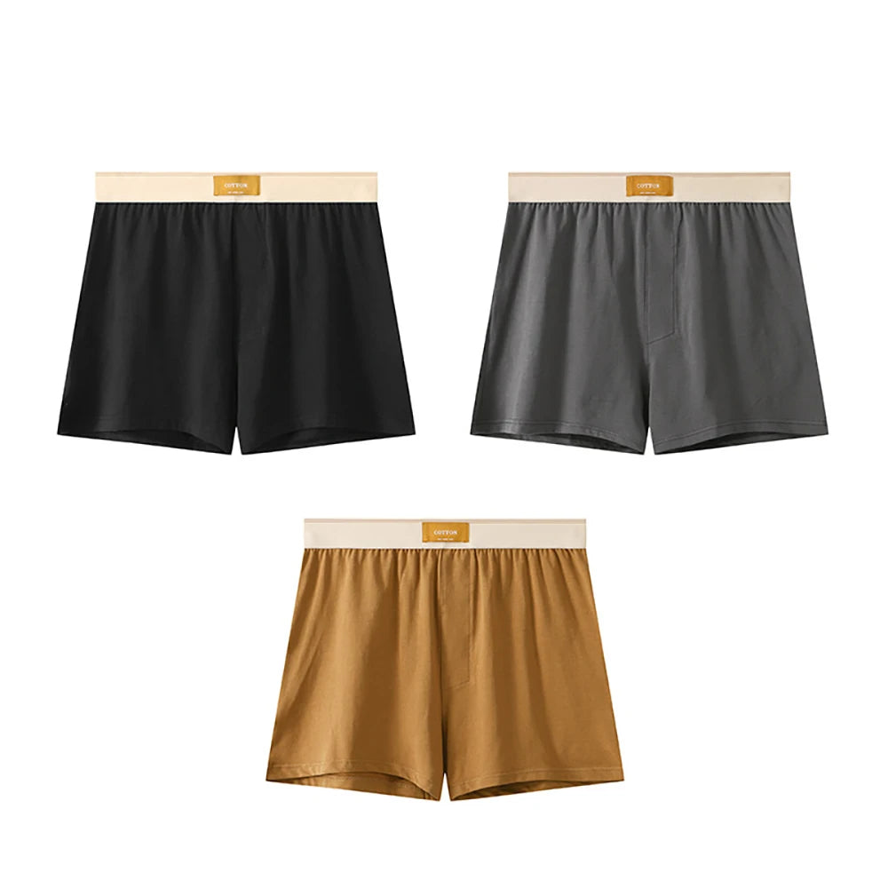 Men's 3PCS/Pack M-4XL 100% Cotton Loose Size Boxers - Premium Underwear from Craftklart Dropship - Just $11.14! Shop now at Craftklart.store