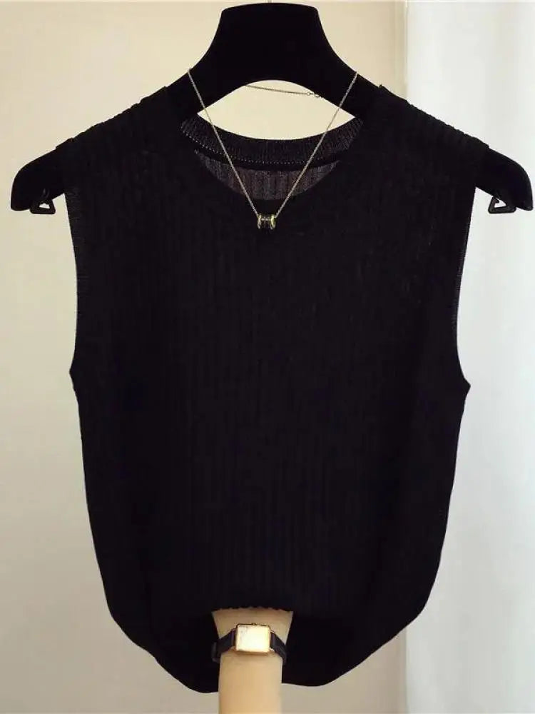 Women's Sleeveless Knitted Vests - Premium Vest from Craftklart Dropship - Just $7.99! Shop now at Craftklart.store