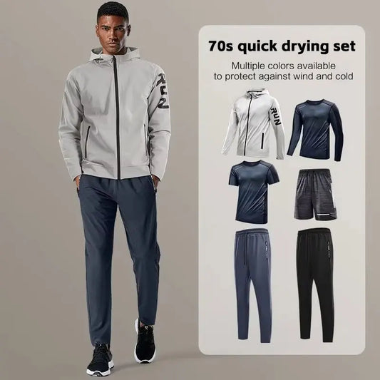 Men's Urban Activewear Quick-Dry Loose-Fit Set - Craftklart.store