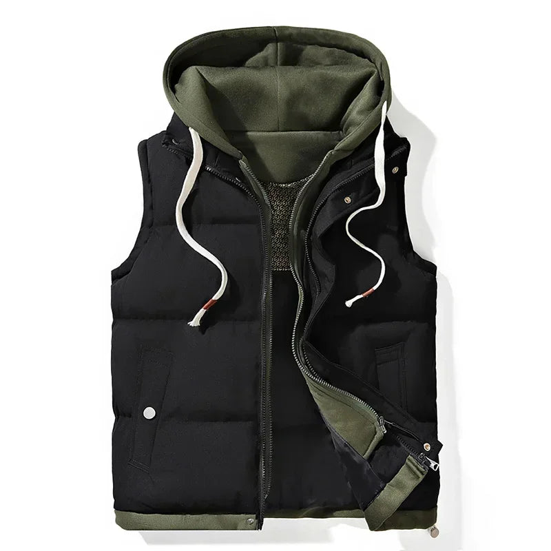 Urban Bodywarmer with cotton Hoodie