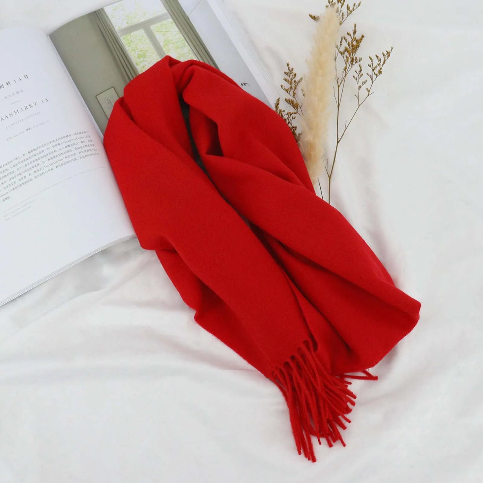 High Quality 100% Wool Scarf Autumn Winter Men - Craftklart.store