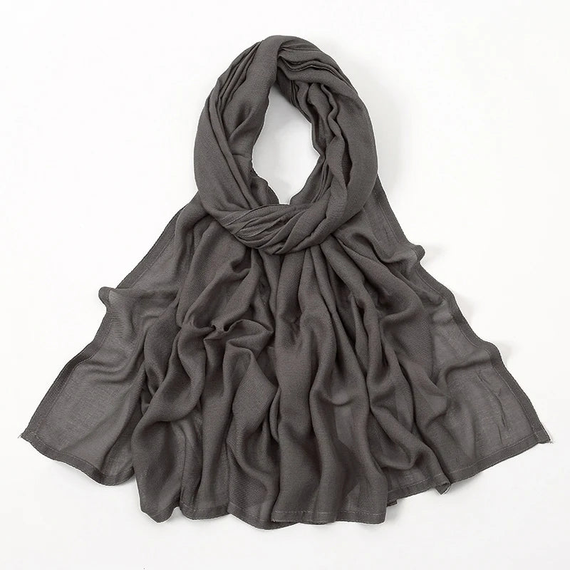 170*70cm Women Hijab Rayon Cotton Shawls