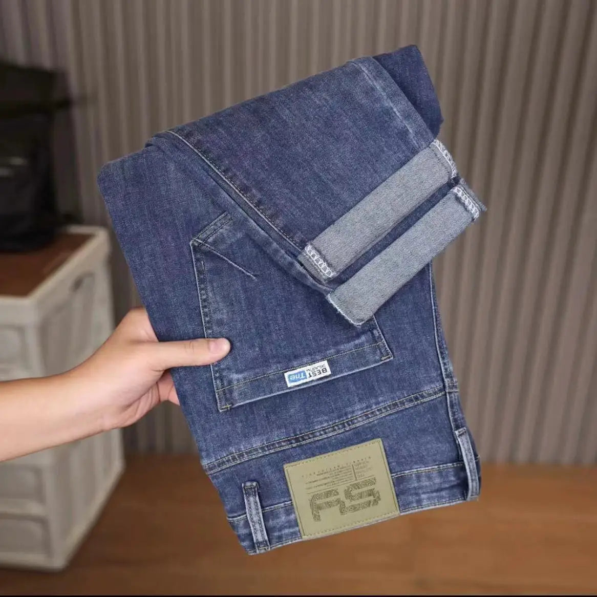 New Vintage Solid Color Men's Jeans - Premium Jeans from Craftklart Dropship - Just $31.89! Shop now at Craftklart.store