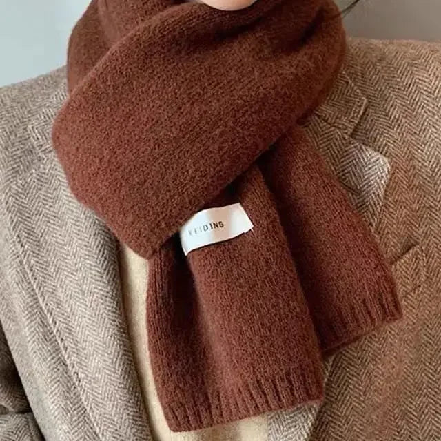 Men Knitted Wool Korean Urban Scarf