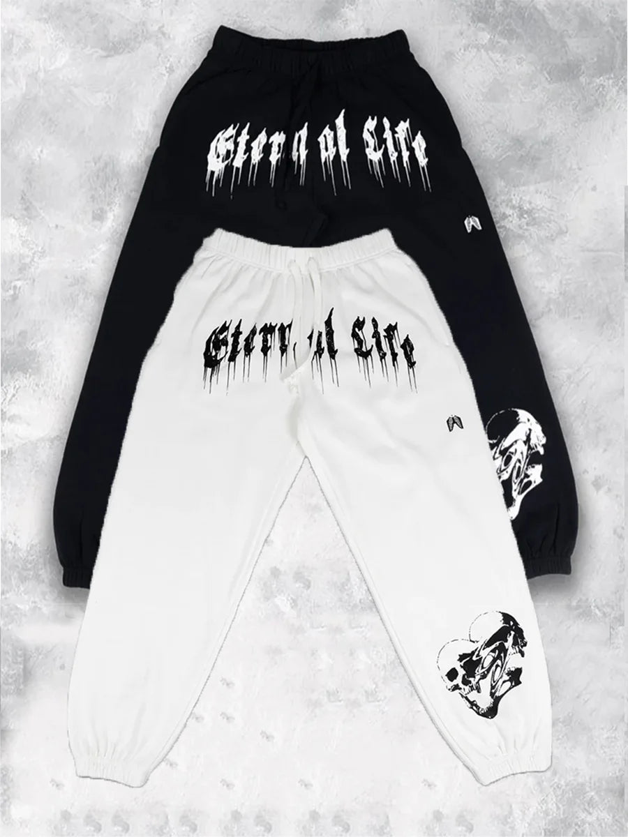 Men's Silk Screen Printed Street Wash Texture Pants - Premium Joggers from Craftklart Dropship - Just $23.08! Shop now at Craftklart.store