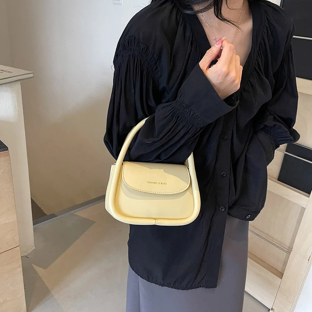 Women PU Leather Top Handle Mini Shoulder Bag - Premium Bags from Craftklart Dropship - Just $18.60! Shop now at Craftklart.store