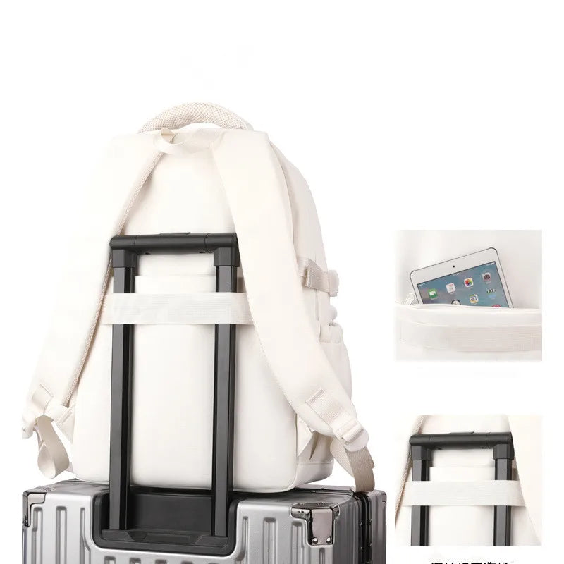 Japanese Ins College Syle Backpack with Pendant - Craftklart.store