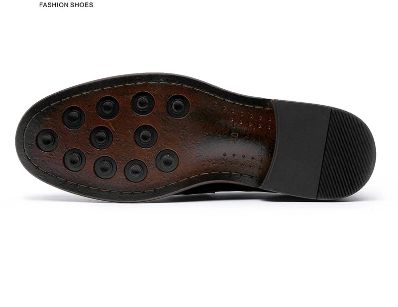 British Styled Genuine Leather Comfortable Soft Sole Low Cut Loafers