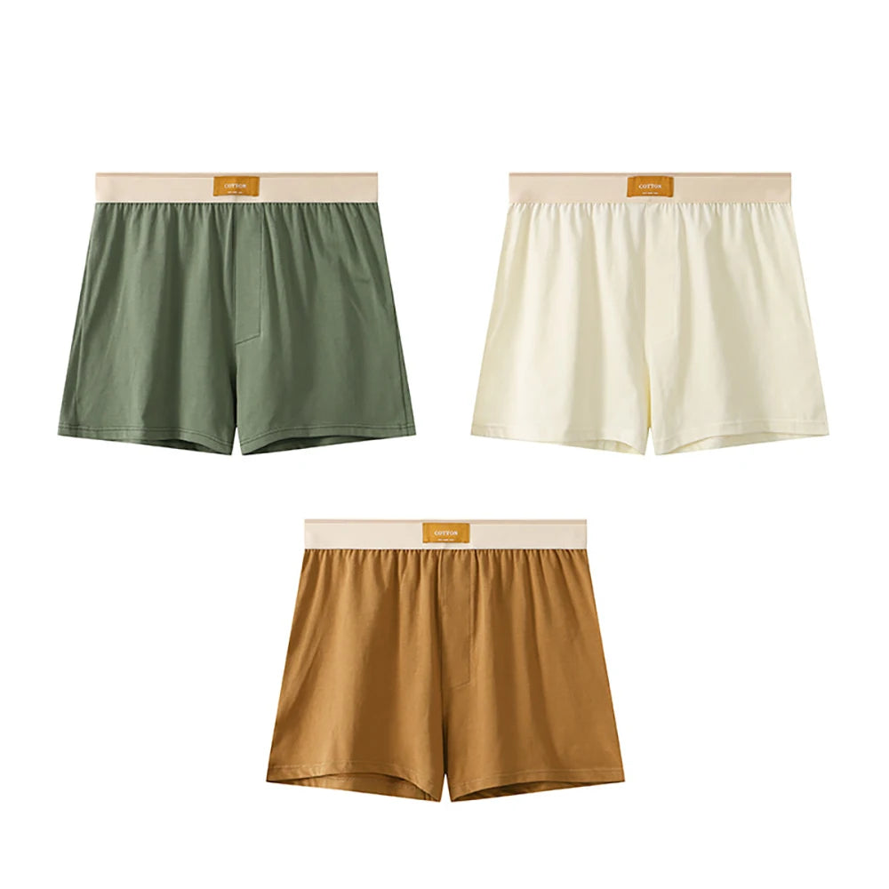 Men's 3PCS/Pack M-4XL 100% Cotton Loose Size Boxers - Premium Underwear from Craftklart Dropship - Just $11.14! Shop now at Craftklart.store