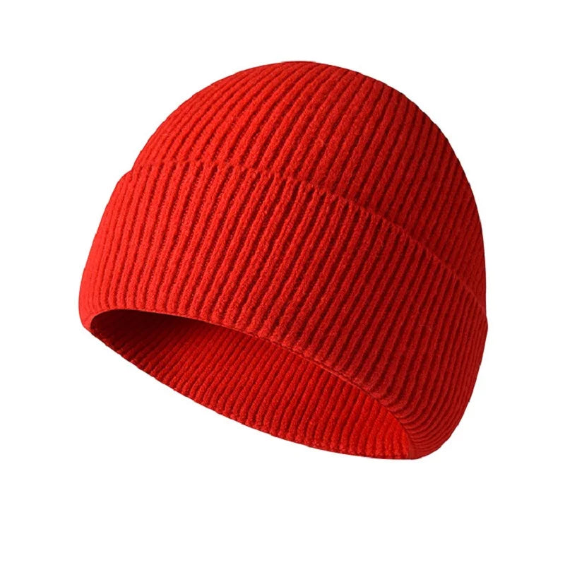 Integrated Seamless Knitted Beanie Hat
