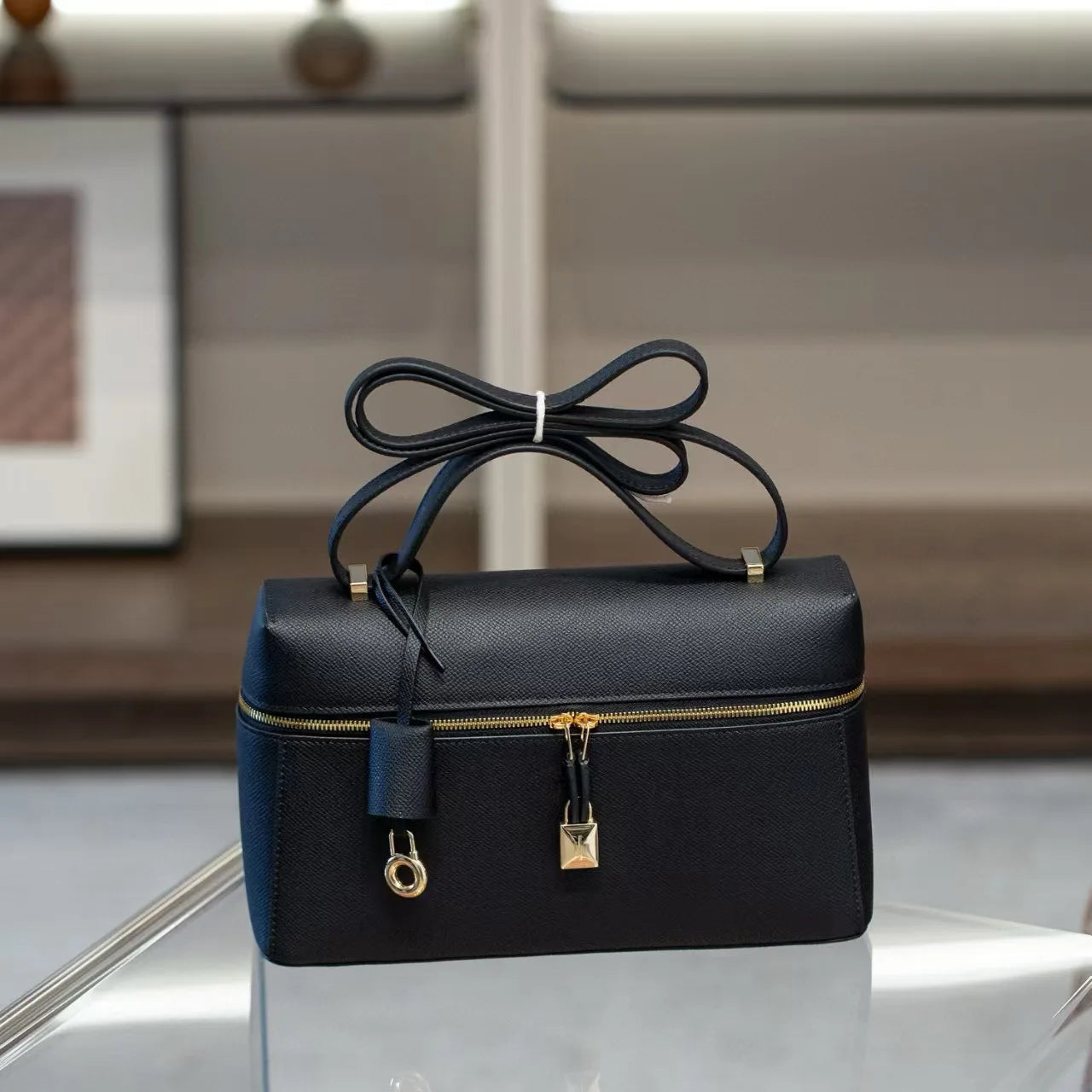 Genuine Leather Women's Handbag Palm Pattern Cow Leather - Craftklart.store