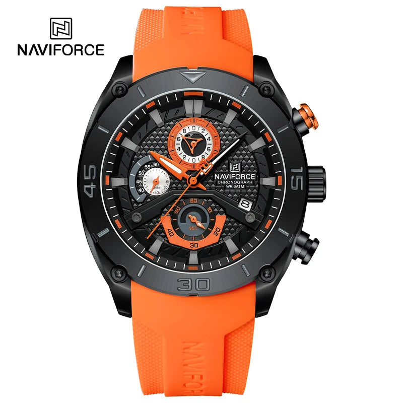 Waterproof Quartz Wristwatch Chronograph Military