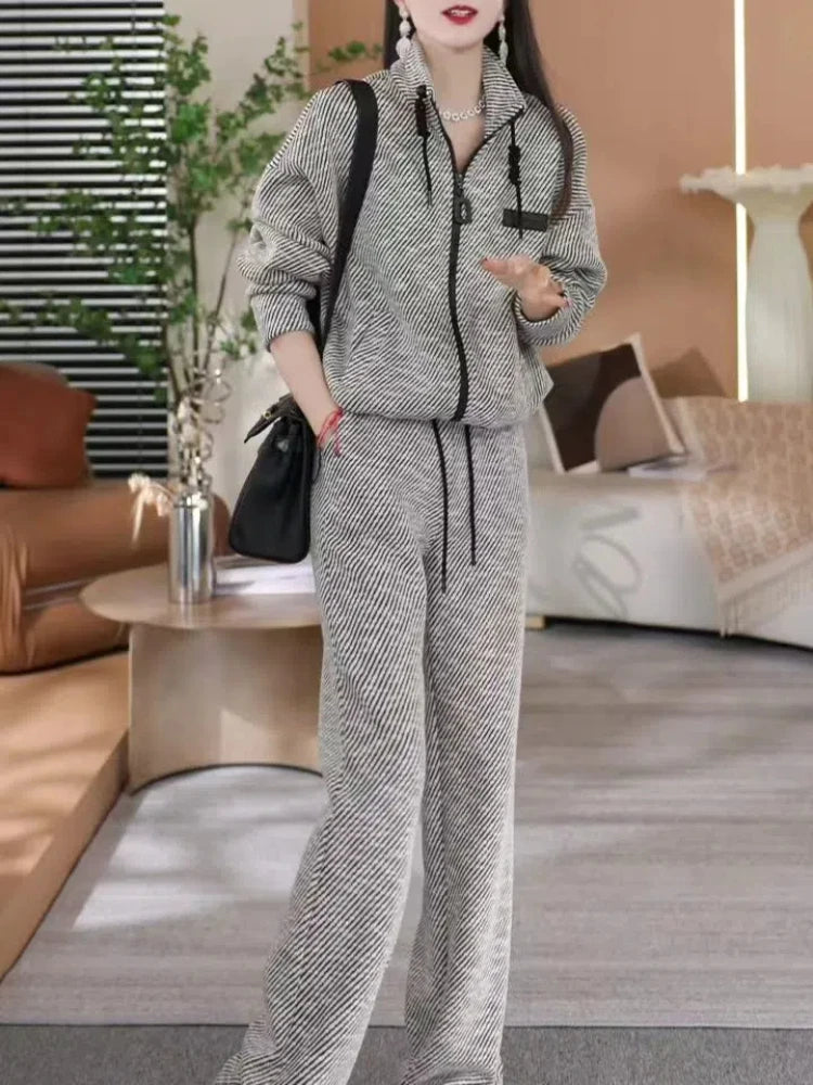 Women's Casual Two-piece Spring Set - Premium Sets from Craftklart Dropship - Just $38.96! Shop now at Craftklart.store