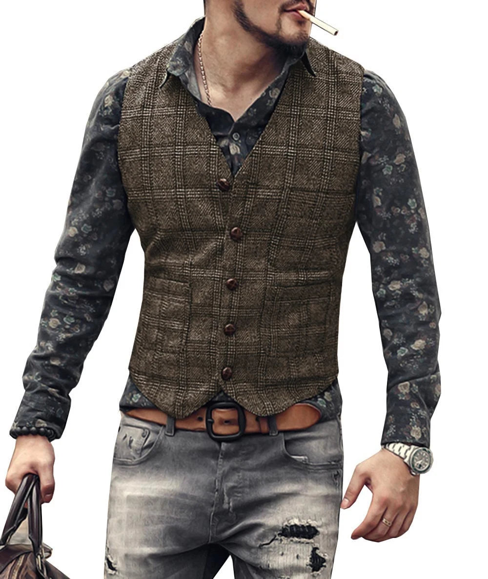 Urban Styled Men's Formal Business Waistcoat