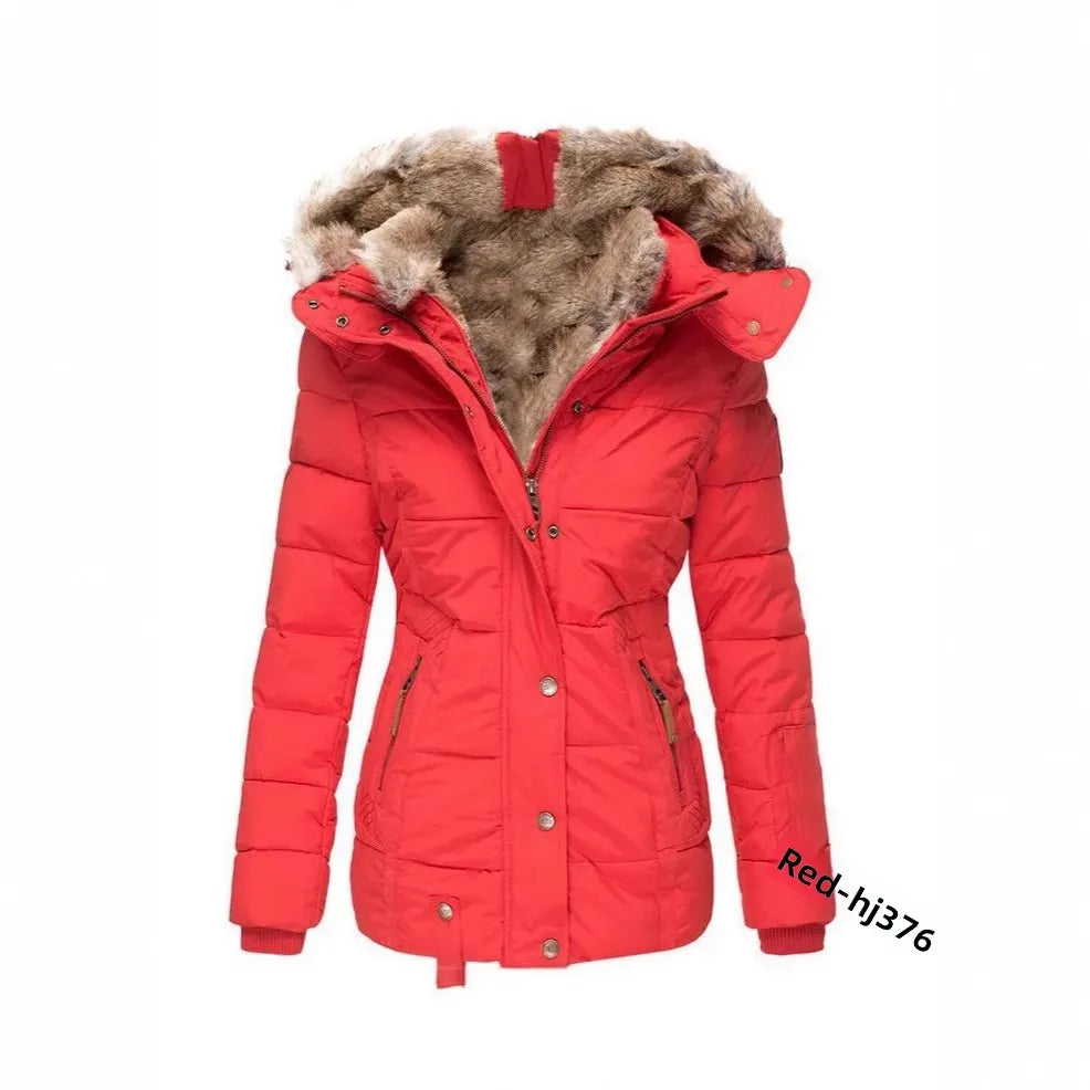 Women's Slim Fit Long Sleeve Hooded Coat