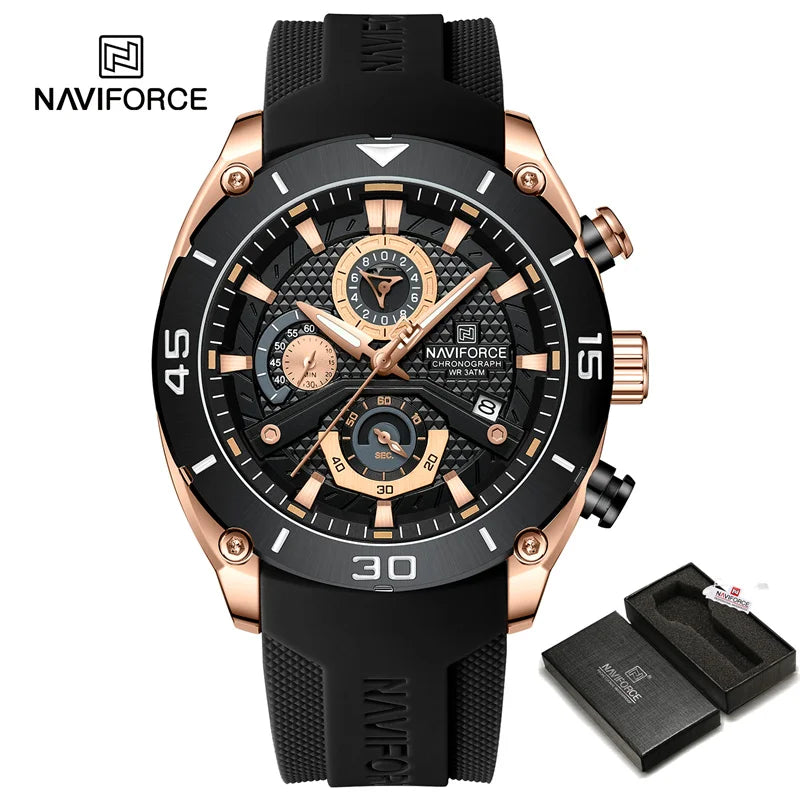 Waterproof Quartz Wristwatch Chronograph Military