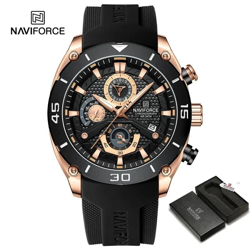 Waterproof Quartz Wristwatch Chronograph Military | Minimalist Streetwear | Craftklart