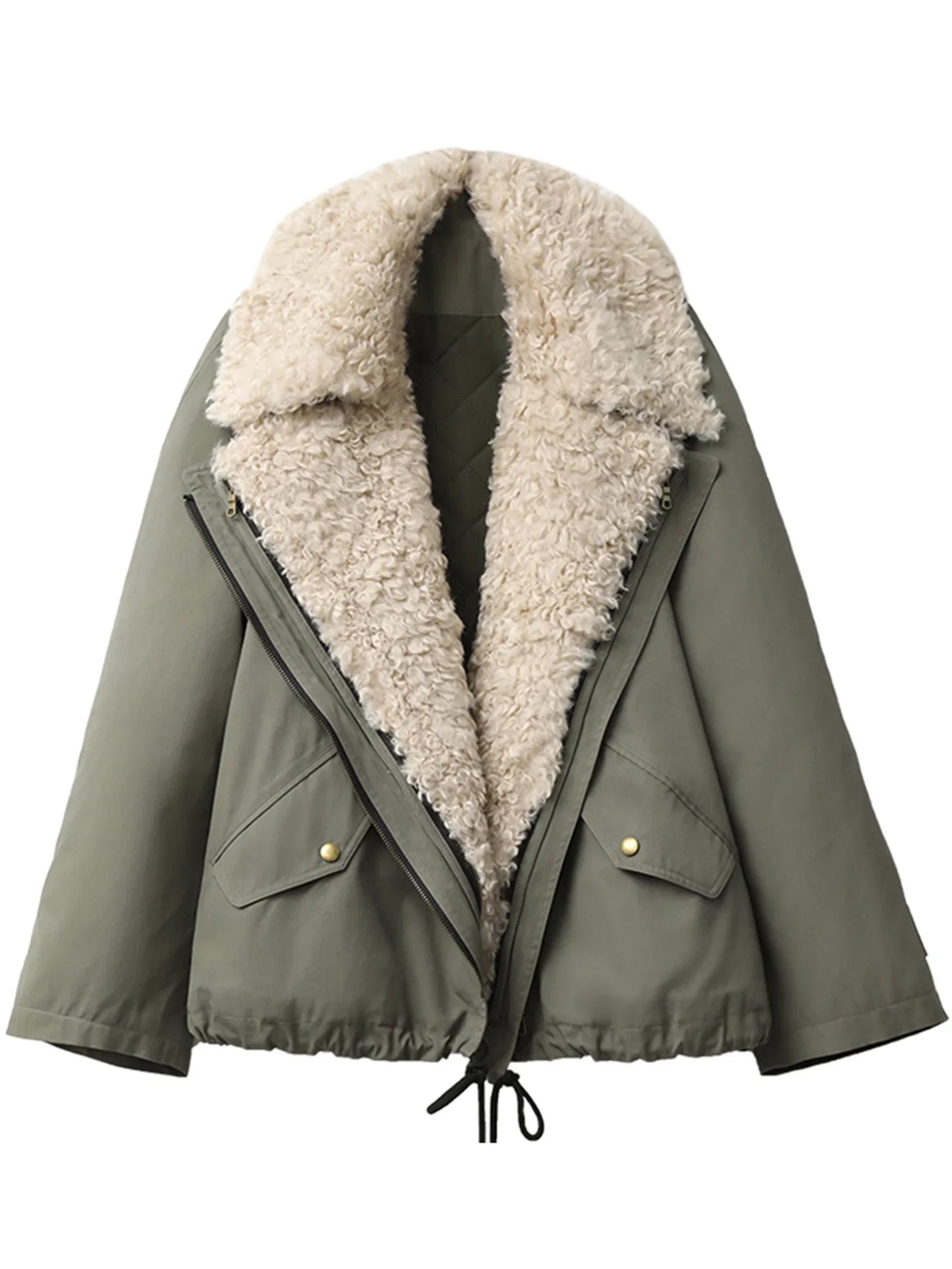 Women's Loose Casual New Retro Motorcycle Cotton Jacket