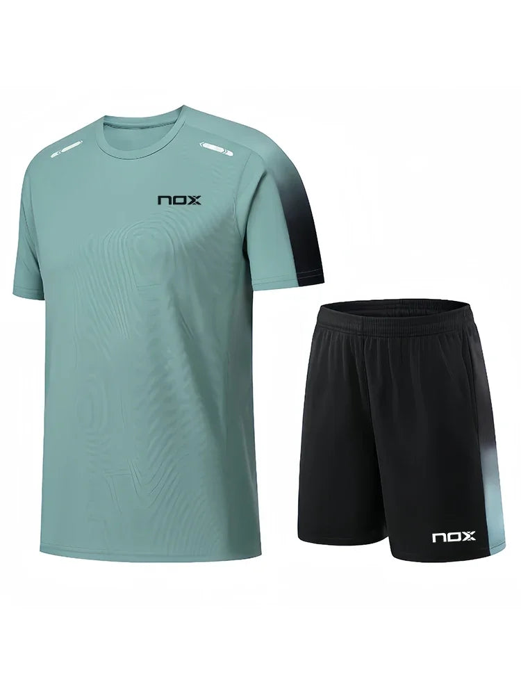 Men's Training Wear Short Sleeve Top & Shorts Breathable - Premium Activwear from Craftklart Dropship - Just $17.21! Shop now at Craftklart.store