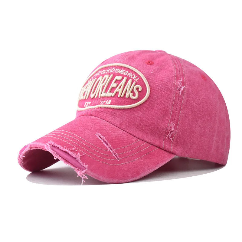 Vintage Washable Embroidery Snapback Adjustable Hat - Premium Cap from Craftklart Dropship - Just $6.49! Shop now at Craftklart.store
