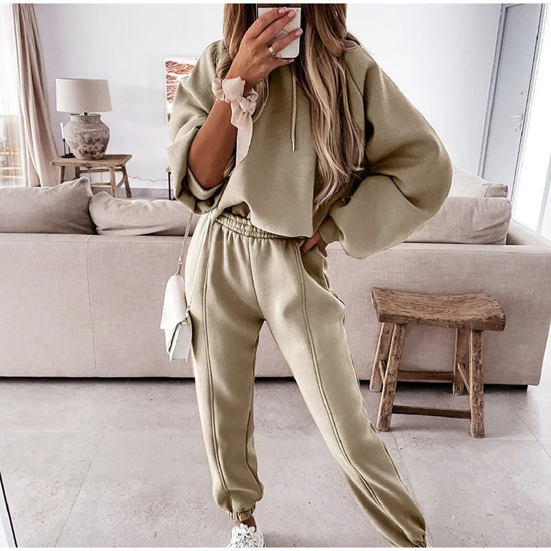 2025 Women Hoodies Sports Tops Pants Tracksuit Sweatshirt Sweat Suit Jogging Set Long Sleeve Hoodie Sport Pants Lady Suit - Premium from Craftklart.store - Just $9.38! Shop now at Craftklart.store