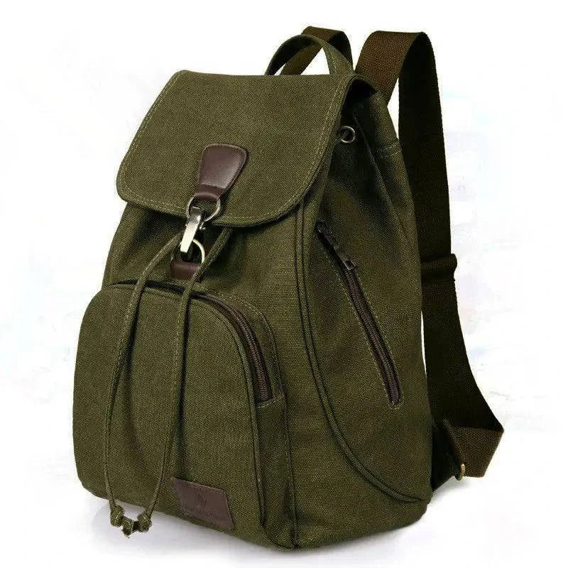 Women's Urban Dusk Canvas Backpack by Craftklart Dropship with adjustable straps and front pocket, shown on a neutral background.