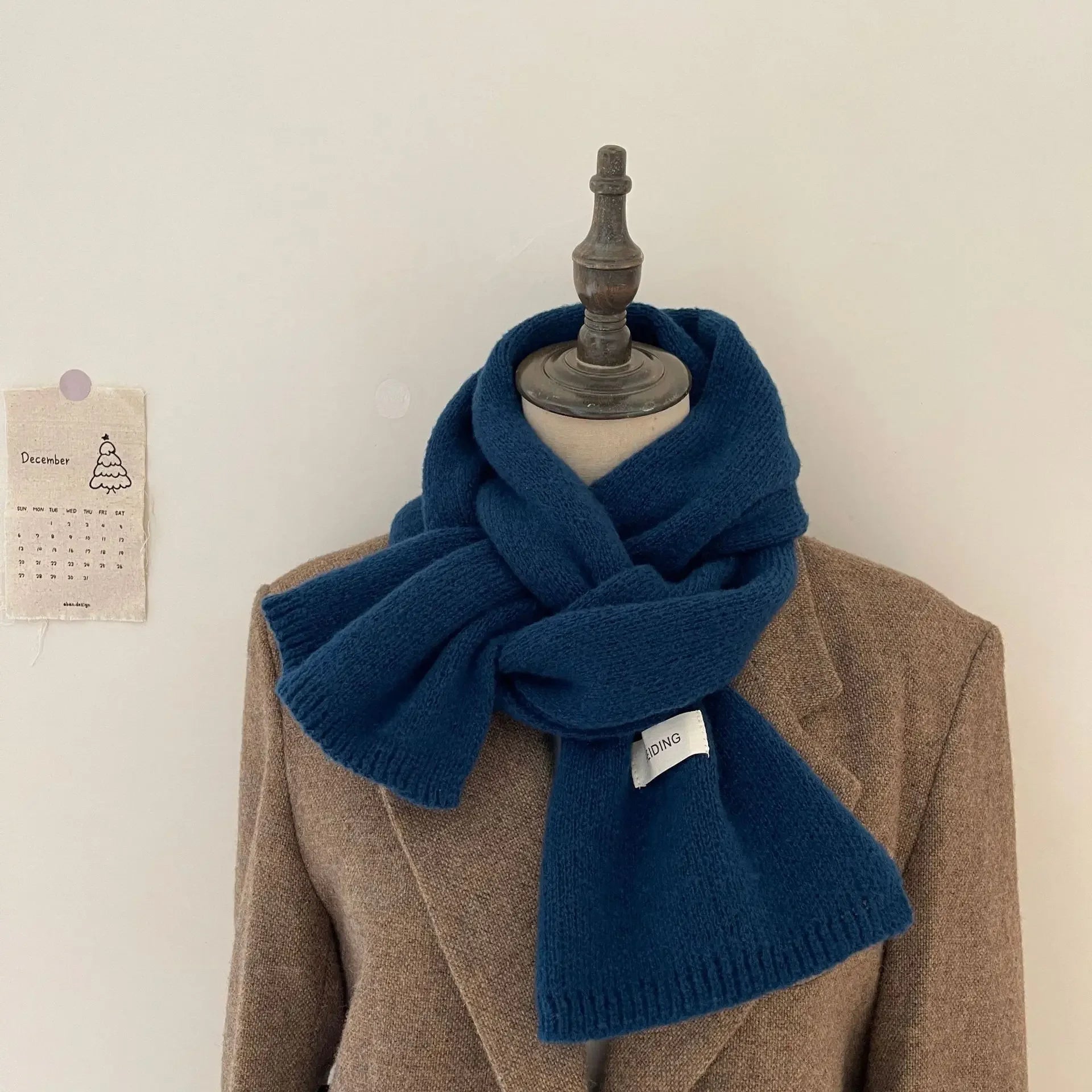 Men Knitted Wool Korean Urban Scarf - Craftklart.store