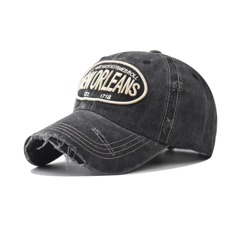 Vintage Washable Embroidery Snapback Adjustable Hat - Premium Cap from Craftklart Dropship - Just $6.49! Shop now at Craftklart.store